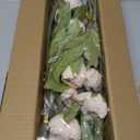 VIERENA 6 Pcs Faux Silk Peony Artificial Flowers for Vase -27", Bulk Fake Peonies Branches with Stems for DIY Bouquet Centerpieces Wedding Fillers Arrangements Shower Decorations (Beige)