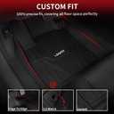 LASFIT Floor Mats & Trunk Mat for 10th Honda Accord Sedan 2018-2022 Gasoline & Hybrid, All Weather TPE Custom Fit Floor Liner, 1st & 2nd Row & Cargo Mat Full Set, Black