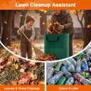 Kendo 72 Gallon Reusable Yard Bags, Heavy Duty 3 PCS Garden Leaf Bags with 4 Reinforced Handles for Fall Leaf Cleanup Grass Clippings Camping Trash