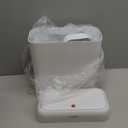 funest 2 Pack Bathroom Trash Can with Lid, 3 Gal/12 L & 2.7 Gal/10L Garbage Can with Pop-Up Lid, Small Spaces Plastic Trash Can, Slim Trash Bin Waste Basket for Bathroom,Rv, Office, White