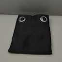 NICETOWN Pitch Black Solid Thermal Insulated Grommet Blackout Curtains/Drapes for Bedroom Window (2 Panels, 42 inches Wide by 63 inches Long, Black)