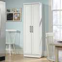 Sauder HomePlus Storage Cabinet/ Pantry cabinets, Soft White finish, L: 23.31" x W: 17.01" x H: 70.91"