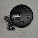 GPX PC332B Portable CD Player with Anti-Skip Protection, FM Radio and Stereo Earbuds - Black