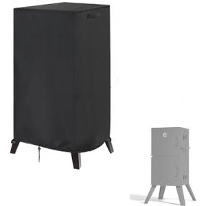 Smoker Cover Fit for Kingchii Vertical Charcoal Smoker BBQ Grill, Waterproof Portable Smoker Cover Vertical Smoker Covers-15 D x 16" W x 39" H