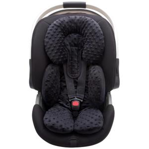 Pro Goleem Infant Car Seat Insert, Baby Head Neck Body Support, Soft Minky Newborn Car Seat Insert, 2-in-1 Reversible, Boys and Girls, Black