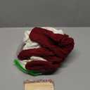 Sumind 6 Pack Personalized Christmas Stocking 18'' Large Family Knitted Xmas Stocking with Name Tags Set for Holiday Fireplace Party Decor (Burgundy, Ivory)