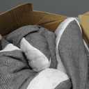 Memory Foam Pillows, Cervical Pillow for Neck and Shoulder Pain Relief, Ergonomic Contour Bed Pillow, Soft for Side Sleep Stomach Sleeping and Back Sleeper (Queen Size-24.8''Lx14.96''Wx5.78''H, Grey)