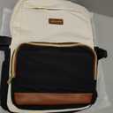  LOVEVOOK Laptop Backpack for Women with Pouch Pocket for Large Capacity Cup,15.6 Inch Laptop Computer Bag Travel Backpack Purse, Waterproof Work Business Backpack College Teacher Bags, Beige-Black-Brown