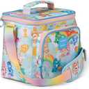 Igloo 90s Retro Collection Square Lunch Box Cooler with Front Pocket and Adjustable Strap,Insulated Leakproof Lunch Cooler Bag, Reusable Lunch Tote