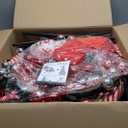 6ft Premium Artificial Pre-Decorated Lighted Popup Christmas Tree with Hanging Balls for Xmas Decoration Ready Christmas Tree (Gold and Red)