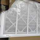 24" X 16" Return Air Filter Grille - Filter Included - Easy Plastic Tabs for Removable Face/Door - HVAC Vent Duct Cover - White [Outer Dimensions: 25.75w X 17.75h]