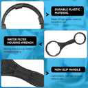 Magluv AWR2 2-in-1 Water Filter Housing Wrench Replacement for iSpring HW12, HC12, RCC,RCCP, US31, CKC, CT10 Reverse Osmosis Pre-Filter Housing and RO Membrane Canister Wrench