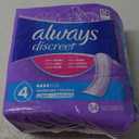 Always Discreet Adult Incontinence Pads for Women, Moderate Absorbency, Long Length, Postpartum Pads, 54 Count