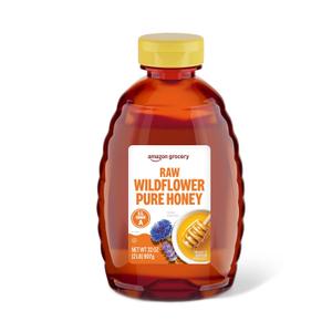 Amazon Grocery, Raw Wildflower Honey, 2 Lb (EXP 02/11/27)