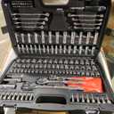 Amazon Basics Mechanic's Socket Tool Set With Case, SAE and Metric Sizes, 201-Piece