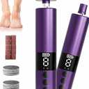 Callus Remover for Feet, Electric Foot File Nail Grinder 2 in 1,Rechargeable Professional Foot Sander Pedicure Tool for Feet Dry Dead Skin with Sandpaper Disk, 9 Speed Adjustable