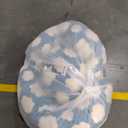 JOEJOY Donut Dog Bed Medium Size Dog, Cute Round Calming Pet Bed with Removable Washable Cover, Orthopedic Puppy Bed with Jacquard Shaggy Plush & Non Skid Bottom (Blue)