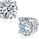 Moissanite Stud Earrings for Women,Sterling Silver 925 Earrings Jewelry Engagement Gifts for Women Men