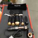 6 in 1 Hot Air Brush & Hair DryerHigh-Speed Hair Dryer Brush with Auto Wrap Curlers, Hot Air Styler Wrap Fast Drying & Frizz-Free Styling, No Heat Damage, Volumizing with Travel Bag. (Black)