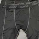 Runhit Compression Shorts Men Underwear Spandex Running Shorts Workout Athleticm 3X-Large, 3 Pack: Black Grey 