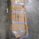 71" Farmhouse Kitchen Pantry Cabinet with Adjustable Shelves, Glass Door & Hidden Drawer, Arched Storage Cupboard for Dining Room (Natural)