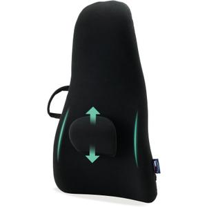 ObusForme Highback Backrest Support - Extra Tall Padded Seat Cushion and Lumbar Support Pillow, Portable Posture Support with Soft and Durable Foam