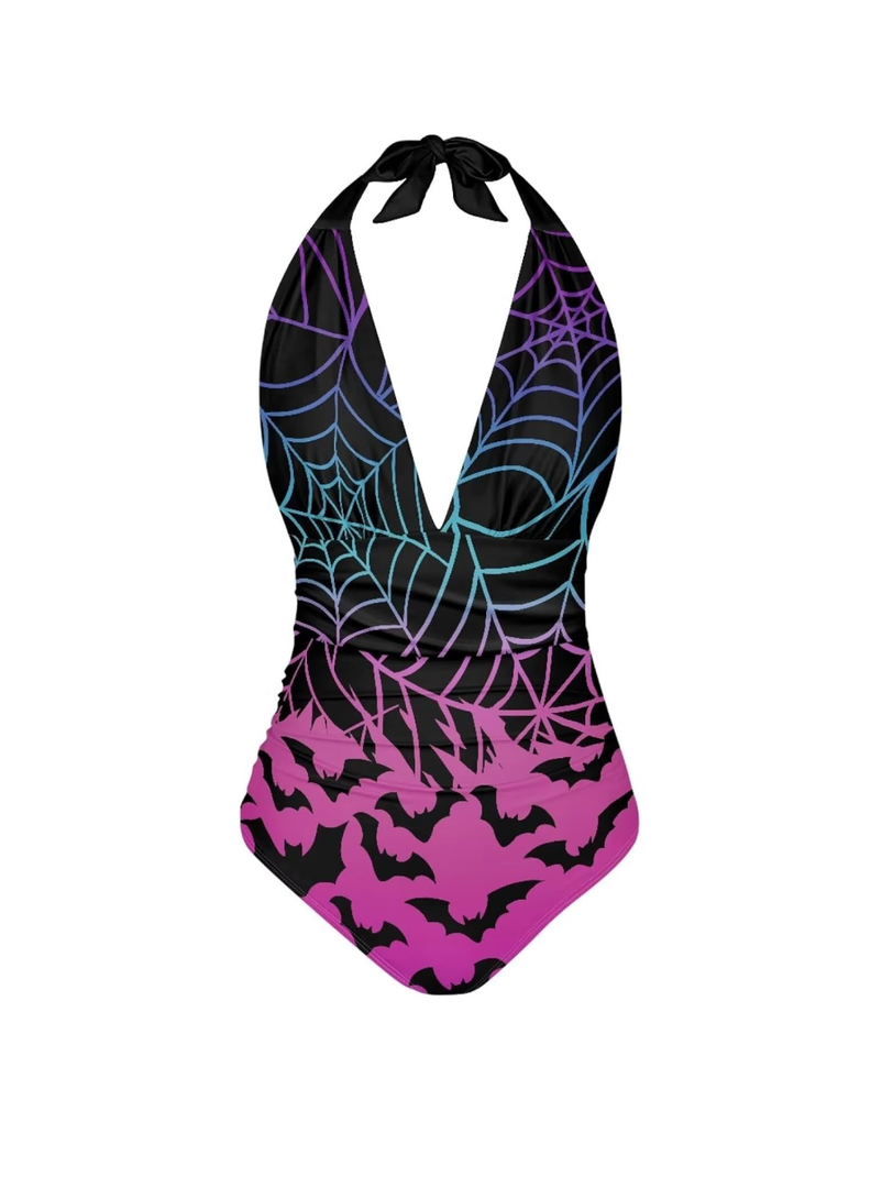 One Piece Bathing Suit for Women Custom Tummy Control Bathing Suits Trendy Summer Beach Wear, Size L