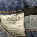 Women High Waisted Cargo Jean for Women with 6 Pockets Straight Wide Leg Jean Casual Baggy Pants (14, Blue001)