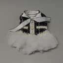 AZA Dog Princess Dresses for Small Dogs Lolita Clothes Lace Tweed Costume Pet Girl Cute Coat Outfits Fall Costumes (M,Black)