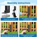 2 Pcs Fence Post Repair Kit, Heavy Duty Fence Post Anchor Ground Stakes for Repair Tilted, Broken Wood Support
