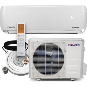 Pioneer Air Conditioner WYS012A-20 Wall Mount Ductless Inverter+ Mini Split Heat Pump, 12000 BTU-110/120V (White)