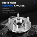 Front Right Steering Knuckle & Wheel Bearing Hub Assembly for Ford Fusion 2006-2012, for Lincoln MKZ 2007-2012, for Zephyr 2006, for Mercury Milan 2006-2011, for 698-408 LK012, Passenger Side