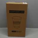RACETOP 500 Pack 9 oz Plastic Cups, Clear Disposable Plastic Cups Bulk, Cold Drinking Party Cup, Transparent for Wedding, Thanksgiving, Christmas, Party