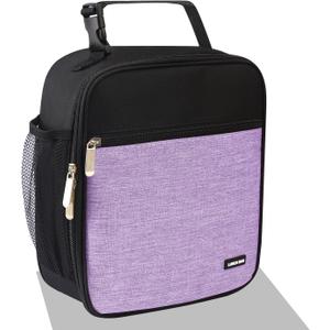 Lunch box Lunch bag for men women Insulated Lunchbox Lunch bags for Work Picnic Travel (Thicken light purple)