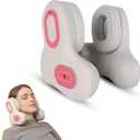 Travel Neck Pillow with Bluetooth Noise Canceling Headset, U Shape Memory Foam Airplane Pillows for Head Support, Heating Traveling Music Pillows for Home Flight Car