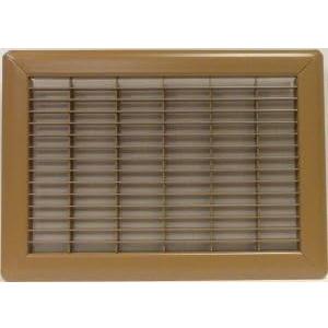 Heavy Gauge Floor Return Air Grille, 10 x 26 Inch, Brown, 1-Pack