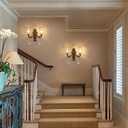 Wellmet 2-Lights Bronze Wall Sconce, Retro Wall Light, Bathroom Vanity Wall Lamp, Wall Light Fixtures for Living Room, Bedroom, Hallway, Bathroom, Stairway, W-18in (Bulb not Include), 18.1 inches x 8.9 inches x 12.4 inches