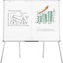VIZ-PRO Magnetic Whiteboard Easel, Foldable, 48 x 36 Inches
