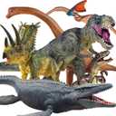 6PCS Jumbo Dinosaur Toy Set, Realistic Dinosaurs Toys for Kids - Large Dino Playset for Boys and Girls 3 4 5 6 7 Year Old Children Birthday Dinosaur Lovers