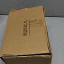 SIDUCAL Rustic Farmhouse Flower Vase | 9.5 Inch Large Ceramic Vase | Pampas Grass | Modern Farmhouse for Home Decor, Table, Living Room Decoration, Shelf Decor, Mantel, White