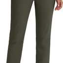 Women's Golf Pants with Deep Pockets Stretch 7/8 High Waisted Travel Pants Ankle Pants Casual (Gray, XL)