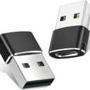 Basesailor USB to USB C Adapter 2Pack,Type C Female to A Male Power Adapter for iPhone 16 15 14 13 Mini Pro Max,CarPlay,Airpods,iPad Air 4 5,Samsung Galaxy Note 20 S24 24 S23 FE Plus Ultra,Google 9 8
