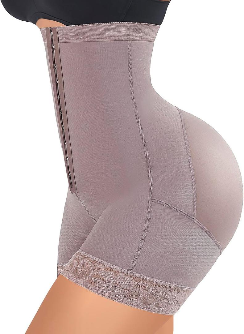 FeelinGirl Butt Lifter Shapewear Tummy Control Shorts Body Shaper for Women with Lace Trim (Medium, Cocoa) FeelinGirl Butt Lifter Shapewear Tummy Control Shorts Body Shaper for Women with Lace Trim (Medium, Cocoa)