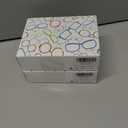 2 x AABV Reading Glasses Blue Light Blocking for Women,Anti UV Ray/Glare Readers,Lightweight Spring Hinge Eyeglasses (4-pack Mix)