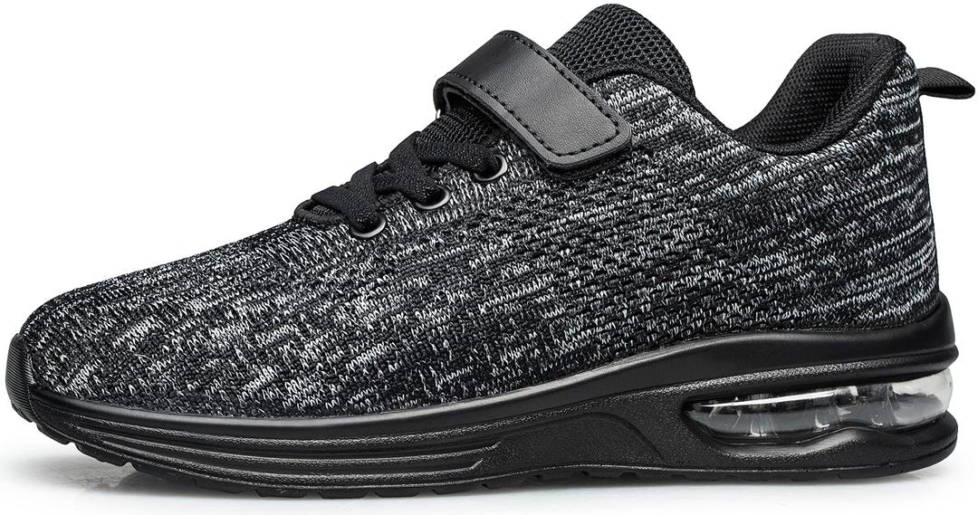Anlarach Kids Toddler Shoes Boys Girls Athletic Running Shoes Air Cushion Sneakers for Toddler 5 Black