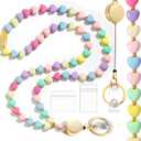 Lanyards for Id Badges and Keys for Women Teacher - Colorful Beaded Card Holders