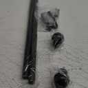 Black Curtain Rods 28 to 48 Inches(2.3-4 Feet),5/8 inch Splicing Drapery Rods,Small Curtain Rods Set,Size: 18''-45'',Matte Black