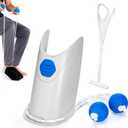 Sock Aid Kit for Seniors and Limited Mobility, Wide Assist Tool with Adjustable Cords, Non-Slip Plastic Shell, Makes Putting On and Taking Off Socks Easier