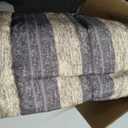 SUNCREAT Double Quilted Hammock, Gray Stripes