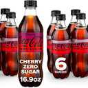 Coca-Cola Cherry Coke Zero Sugar | 16.9 fl oz | 12 Pack, Best By: OCT 13, 2025